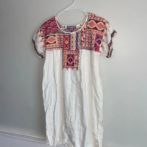 Johnny Was Multicolor Embroidered Dress Small beautiful detail
